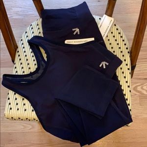 New Balance x J.Crew Crop Top and Leggings Set